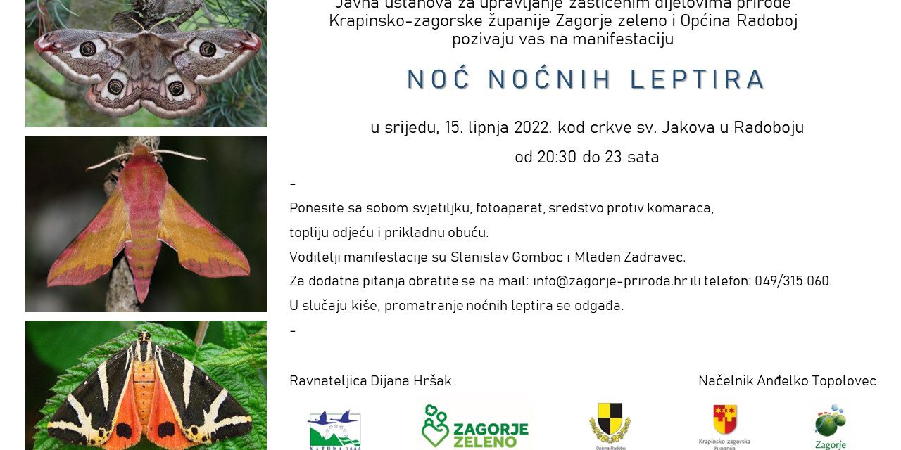Noc nocnih leptira 2022 poziv