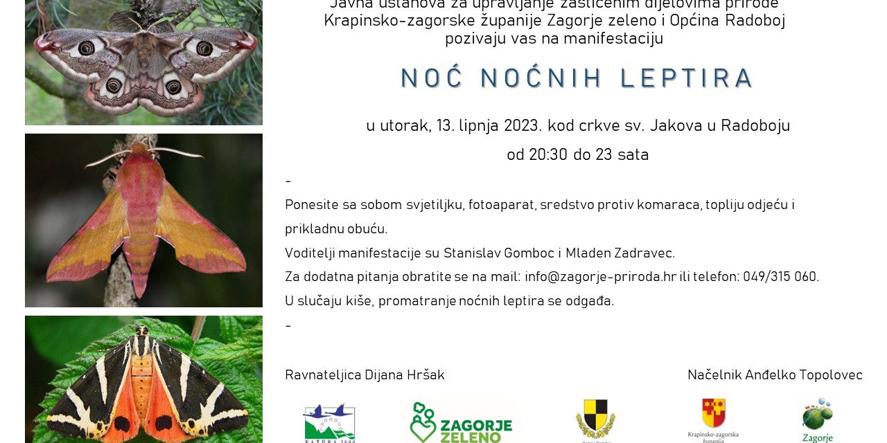 Noć noćnih leptira 2023 poziv